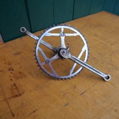 Tretlager, BSA- Einschraublager 50/60er Jahre Keilausführung, deutliche Patina 