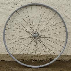 Vorderrad Drahtfelge 26" x 1,75, (559) , "KronPrinz" Aluminium 27mm breit, F+S Nabe  verchromt., gebraucht 