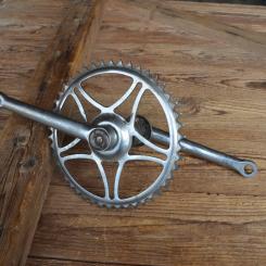 Tretlager Glockenausf., orig. 50er Jahre, verchromt, gebraucht, Zustand s. Bilder 