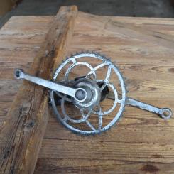 Tretlager 'Glockenausf.' orig. 30er Jahre, verchromt, gebraucht, Zustand s. Bilder 