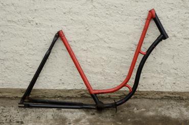 Fahrradrahmen "MIELE",  Damenausf., 28 Zoll,  RH=55cm, orig. 50er J., ohne Gabel,  ohne Tretlager 