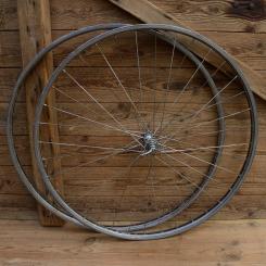 Felge und Laufrad 28" Breite 28 mm,  36-Loch, Alu, Linierung schwarz/gold 