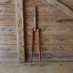 Gabel 26 Zoll orig. 30er Jahre unrestauriert, Schaftlänge 218 mm, Weite oben 46 mm, Zustand siehe Bilder 