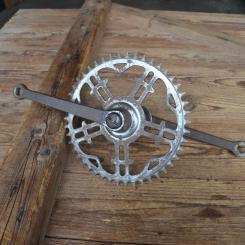 Tretlager Glockenausf., orig. 30er Jahre, verchromt, gebraucht, Zustand s. Bilder 