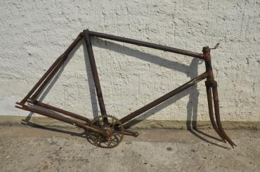Fahrradrahmen "Chemnitzia" Herrenausf. 26 Zoll, Stahl, RH=55 cm, 30er Jahre.  