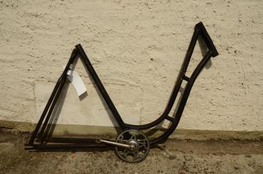 Fahrradrahmen "Dixi", Damenausf., ca. 1930, Originallack 