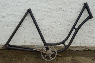 Fahrradrahmen Damenrad "Dürkopp", 30er J., Rahmenhöhe 56 cm, 28 Zoll, Rahmennummer 758XXX 