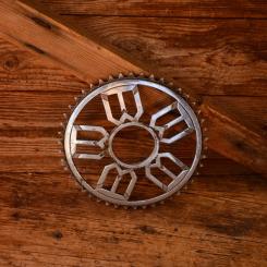 Kettenblatt "Torpedo" mit Weilwerke Torpedo Logo, 30er bis 50er Jahre, Schraubgewinde ca 53,5 mm 