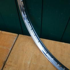 Felge 23 x 2,00, gepunzt, original 50er Jahre, ETRTO 406-19, verchromt 