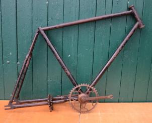 Herrenradrahmen "Stricker", 26 Zoll, 20er Jahre, Rahmennummer 80XXX, Rahmenhöhe 55 cm,  