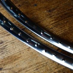 Felgensatz 2-17 (21 x 2,00) 36 Loch,  verchromt, neu, mit leichter Patina 