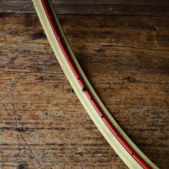 Felge 23 x 1,75, beige lackiert, Breite 34 mm, Bohrdurchmesser 4 mm, NOS 