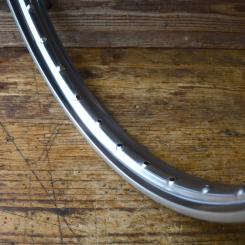 Felge 16 x 1.2 verchromt, Breite 45 mm, Bohrdurchmesser 5,4 mm, NOS 