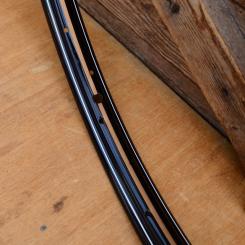 Felge für Drahtbereifung 26 x 1,75, 36-Loch, Dekor Gold-Kupfer - weiß mit Lagerpatina, Breite 35 mm 