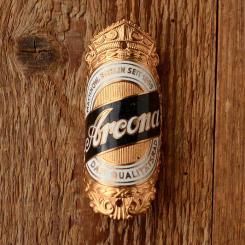 Steuerkopfschild  "ARCONA", 30er Jahre,  Originalschild aus Sammlungsauflösung ! 