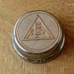 Fahrrad/Moped Klingel Deckel "EFM", orig. 50er Jahre, verchromt, ohne Unterteil, ggf. Gebrauchsspuren, siehe Bilder 