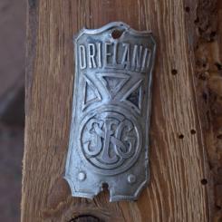 Steuerkopfschild DRIELAND, 30-50er Jahre, Originalschild aus Sammlungsbestand 