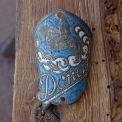 Steuerkopfschild DONA, 30-50er Jahre, Originalschild aus Sammlungsbestand 