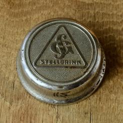 Fahrrad/Moped Klingel Deckel "STELLBRINK", orig. 50er Jahre, verchromt, ohne Unterteil, ggf. Gebrauchsspuren, siehe Bilder 