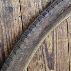 Reifen Fahrrad, T S G, 28 x 1 5/8 x 1 3/4, 50er Jahre, braun, gebraucht gem. Bildern 