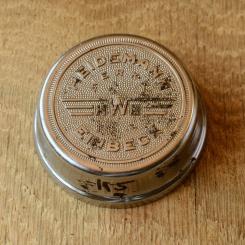Fahrrad/Moped Klingel Deckel "HEIDEMANN WERKE EINBECK", orig. 50er Jahre, verchromt, ohne Unterteil, siehe Bilder 