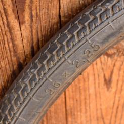 Reifen Motorrad, VEITH, 26 x 2,25, 50er J., schwarz, gebraucht gem. Bildern  