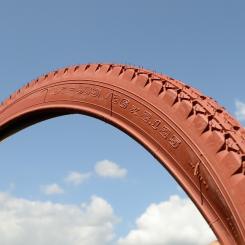 Fahrrad Reifen 26 x 2,125, 57-559 (Ballon), ziegelrot, ideal für alle Ballonradklassiker ab den 30er Jahren 