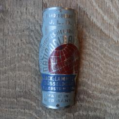 Steuerkopfschild Nationalrad Jack Lammel Düsseldorf, 30er Jahre, Originalschild aus Sammlungsbestand 