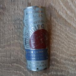 Steuerkopfschild Nationalrad Jack Lammel Düsseldorf, 30er Jahre, Originalschild aus Sammlungsbestand 