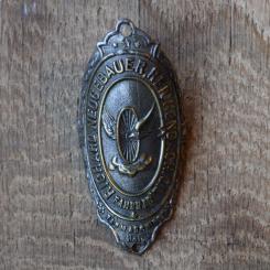 Steuerkopfschild Richard Neugebauer Reichenbach, 10-20er Jahre, Originalschild aus Sammlungsbestand 