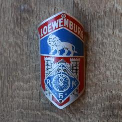 Steuerkopfschild Loewenburg, 30-50er Jahre, Originalschild aus Sammlungsbestand 