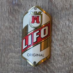 Steuerkopfschild Lifo, 50er Jahre, Originalschild aus Sammlungsbestand 