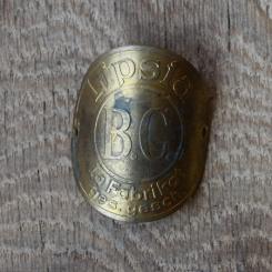 Steuerkopfschild Lipsia, 20-30er Jahre, Originalschild aus Sammlungsbestand 