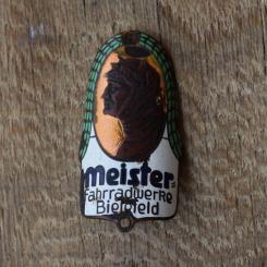 Steuerkopfschild Meister, 30er Jahre, Originalschild aus Sammlungsbestand 