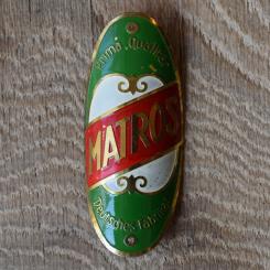 Steuerkopfschild Matros, 20-30er Jahre, Originalschild aus Sammlungsbestand 