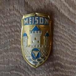 Steuerkopfschild Meison, 30-50er Jahre, Originalschild aus Sammlungsbestand 