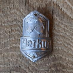 Steuerkopfschild Merkur, 50er Jahre, Originalschild aus Sammlungsbestand 