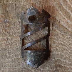 Steuerkopfschild Mars-Fahrradwerke, 10er Jahre, Originalschild aus Sammlungsbestand 