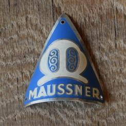 Steuerkopfschild Maussner, 30er Jahre, Originalschild aus Sammlungsbestand 