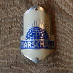 Steuerkopfschild Marshall, 30-50er Jahre, Originalschild aus Sammlungsbestand 