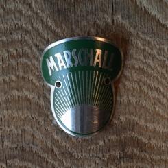 Steuerkopfschild Marshall, 50er Jahre, Originalschild aus Sammlungsbestand 