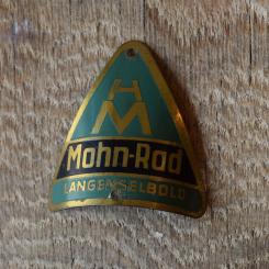 Steuerkopfschild Mohn-Rad, 20-30er Jahre, Originalschild aus Sammlungsbestand 