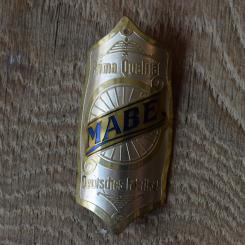Steuerkopfschild Mabe, 30er Jahre, Originalschild aus Sammlungsbestand 