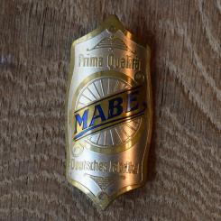 Steuerkopfschild Mabe, 30er Jahre, Originalschild aus Sammlungsbestand 
