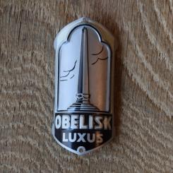 Steuerkopfschild Obelisk, 50er Jahre, Originalschild aus Sammlungsbestand 