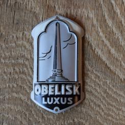 Steuerkopfschild Obelisk, 50er Jahre, Originalschild aus Sammlungsbestand 