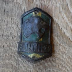 Steuerkopfschild Panther, 50er Jahre, Originalschild aus Sammlungsbestand 