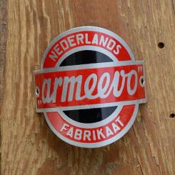 Steuerkopfschild  ARMEEVO, 30-50er Jahre, Originalschild aus Sammlungsbestand 