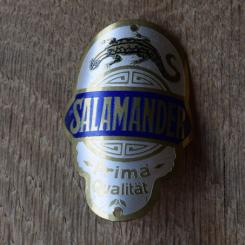 Steuerkopfschild Salamander, 30-50er Jahre, Originalschild aus Sammlungsbestand 