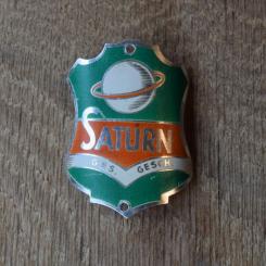 Steuerkopfschild Saturn, 50-60er Jahre, Originalschild aus Sammlungsbestand 